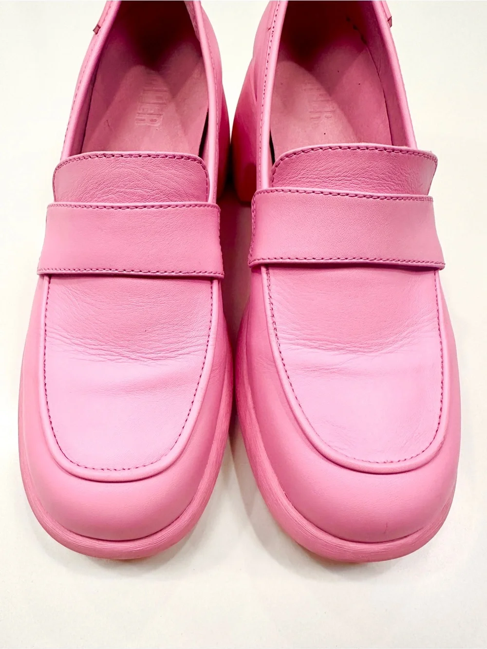 Camper Bubblegum Pink Platform Heels